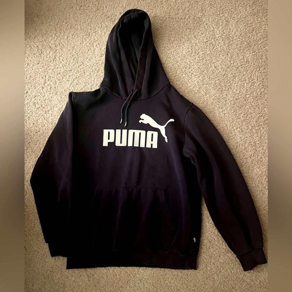 Puma Navy Sweatshirt Classic Pullover Hoodie